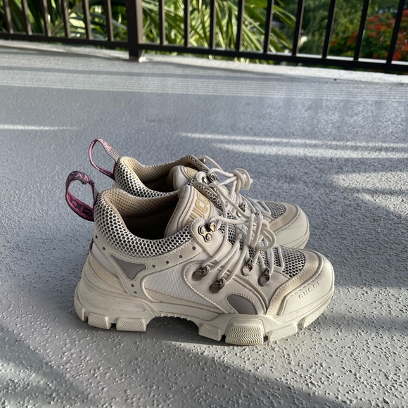 X SEGA Mesh Calfskin Suede Removable Crystals Womens Flashtrek Sneakers 36 - Picture 4 of 8